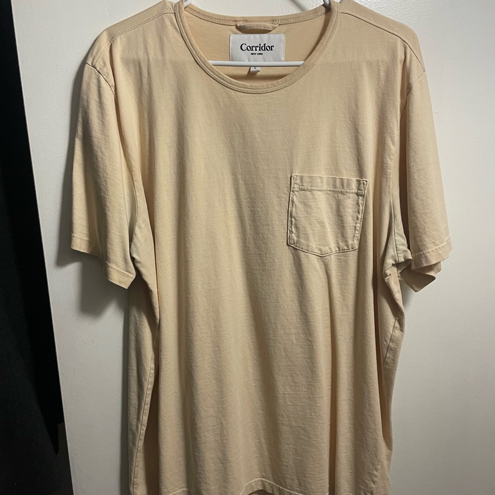 Corridor Men's Beige Short Sleeve Tee
